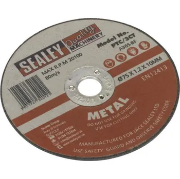 Řezný kotouč SEALEY Řezný kotouč pro pneu brusky, 75x1,2x10 mm, nerez GV PTC/3CT