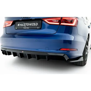 Tuning Zadní difuzor Audi A3 Sedan 8V (verze s dvojitými výfukovými koncovkami na jedné straně)