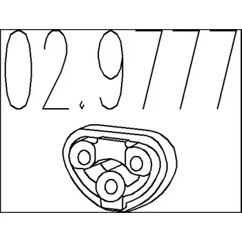 Výfukový systém MTS Zarážka tlumiče výfuku MTS 02.9777