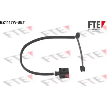 Brzdová destička FTE Výstražný kontakt opotřebení obložení FTE BZ1117W-SET