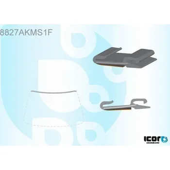 Autosklo PILKINGTON Vrchní bauset (lišta) čelního okna AS 8827ASMST