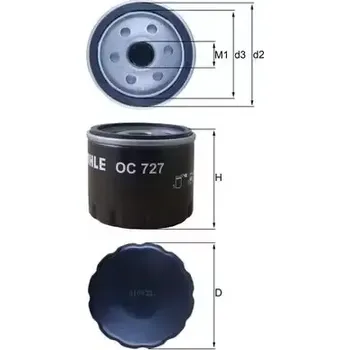 Olejový filtr MAHLE Olejový filtr MAO OC 727