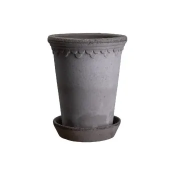 Květináč Květináč Kobenhavner s podmiskou Grey Tall 14 cm