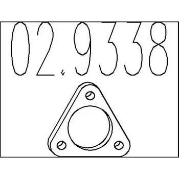 Těsnění výfuku MTS Těsnění výfukové trubky MTS 02.9338