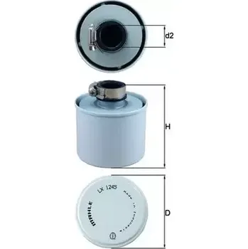 Vzduchový filtr MAHLE Vzduchový filtr kompresoru nasávaného vzduchu MAO LX 1245