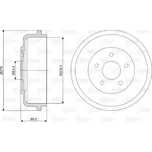 VALEO Brzdový buben VA 237053