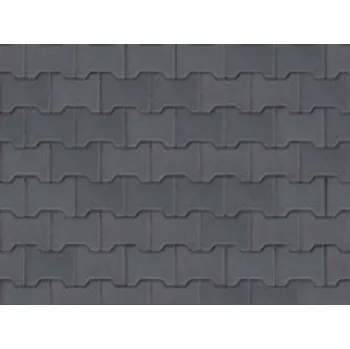 Dlažba CS-BETON Betonová zámková dlažba KOST kraj tl. 8 cm černá