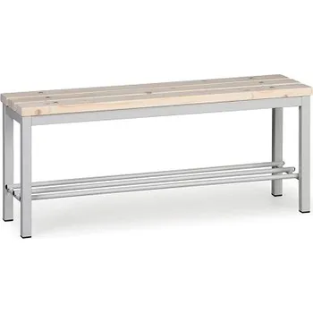 Biedrax Lavička do šatny LS7487 - délka 1 m s roštem na obuv