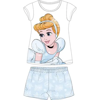 Dívčí pyžamo Princess - licence Dívčí pyžamo - Princess 5204C254W, bílá / světle modrá Barva: Bílá, Velikost: 92