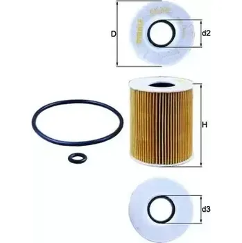 Olejový filtr MAHLE Olejový filtr MAO OX 203D