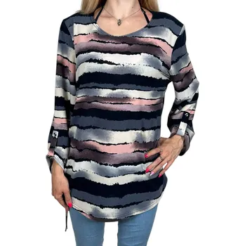 Dámská halenka Rose Dámská halenka s dlouhým rukávem VICTORY Barva: Růžová, Velikost: 2XL