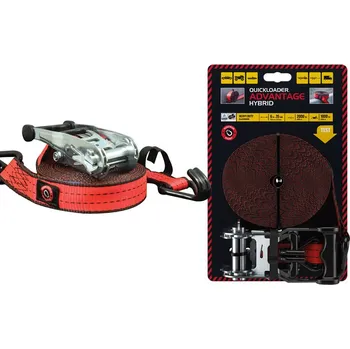 Upínací popruh Quickloader Popruh dvoudílný s ráčnou a magnetem Hybrid 2000 kg 6 m x 35 mm