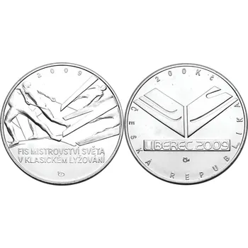 Česká republika. 200 Kč 2009. Mistrovství světa v klasickém lyžování. Běžná kvalita.