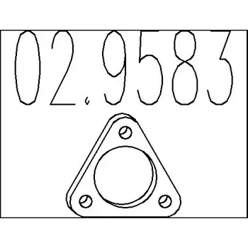 Těsnění výfuku MTS Těsnění výfukové trubky MTS 02.9583