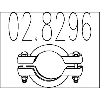 Těsnění výfuku MTS Spojovací trubky výfukového systému MTS 02.8296