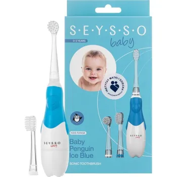 Péče o chrup SEYSSO KIDS Baby Penguin Ice Blue sonický zubní kartáček 0-3 roky (modrý)