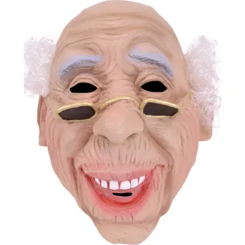 Karnevalová maska Maska s vlasy starý muž