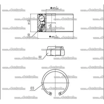 Starline Sada ložiska kola LO 03554
