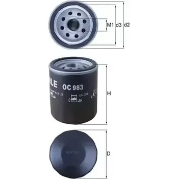 Olejový filtr MAHLE Olejový filtr MAO OC 983