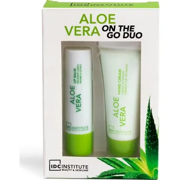 Péče o ruce IDC Institute Aloe Vera DUO Balzám na rty a Krém na ruce 2 ks