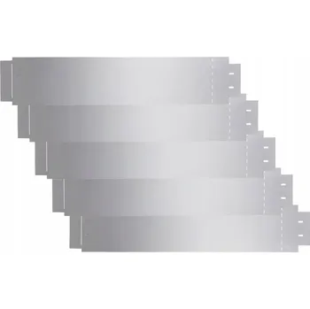 Zahradní obrubník Trávní lem z pozinkované oceli 100 x 19 cm 5 ks stříbrný