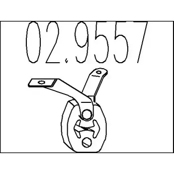 Tlumič výfuku MTS Zarážka tlumiče výfuku MTS 02.9557