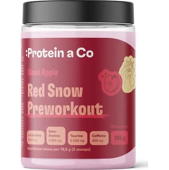 Anabolizér ProteinaCo Red Snow Preworkout - blood apple Váha: 555 g (30 porcí)