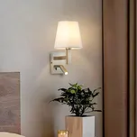 Brilagi - LED Nástěnná lampa DEYA 1xE14/40W/230V + LED/3W bílá/matný chrom