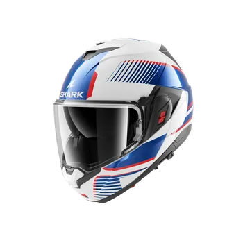 Helma na motorku Výklopná motocyklová přilba Shark OXO BLANK SIKTER bílo-modrá Velikost: XXL