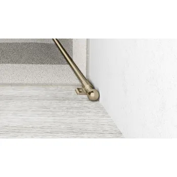 soklová lišta příslušenství ke kobercové tyči- kulové dezén světlá bronz- 2 ks/ pár