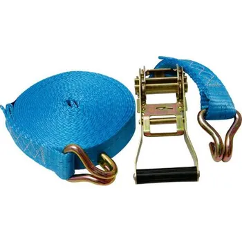 Upínací popruh Pás upínací ráčnový s háky, 6 m, 3000 kg