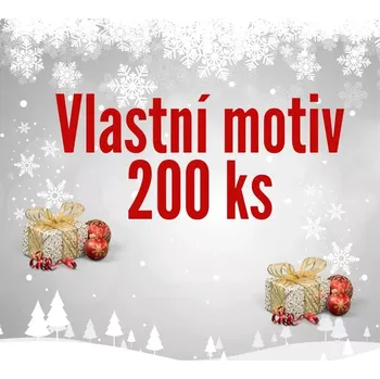 Vánoční dekorace Adventní kalendář s vlastním motivem sada 200ks