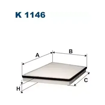 Kabinový filtr FILTRON Filtr - vzduch v interiéru FI K1146