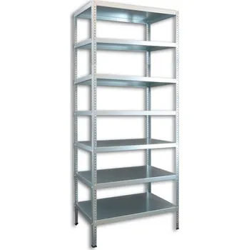 regál Biedrax Šroubovaný regál do domácnosti Biedrax, pozinkovaný - 60 x 100 x 300 cm, 7 polic