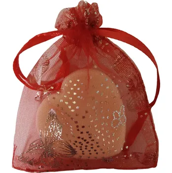 Mýdlo Mýdlo Srdce 25g ve zdobeném organzovém sáčku