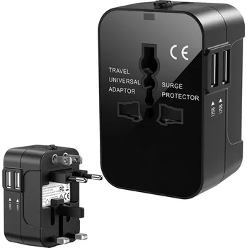 Verk 06313 Univerzální Cestovní Adaptér USB UK USA EU AUS