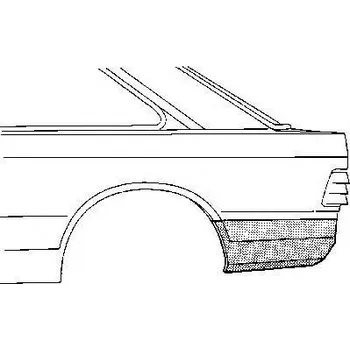 Blatník karosérie VAN WEZEL Boční stěna VAW 1844133