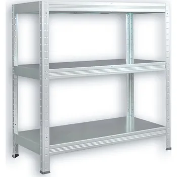 Dílenský regál Kovový regál bezšroubový Biedrax 40 x 100 x 90 cm, zinkovaný - 3 police kovové