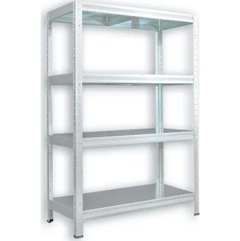 Dílenský regál Kovový regál do garáže Biedrax 40 x 100 x 90 cm, zinkovaný - 4 police kovové