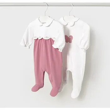 Kojenecký body Mayoral 2ks dětské overaly s dlouhým rukávem 1751 - 56 Velikost: 75 BAVLNA