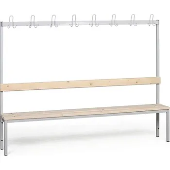 Věšák Biedrax Lavička s věšáky do šatny LS7512 - délka 2 m