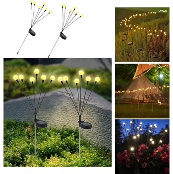 Venkovní osvětlení Solární lampa zapichovací Tadekmark bílá 70 cm 2 ks