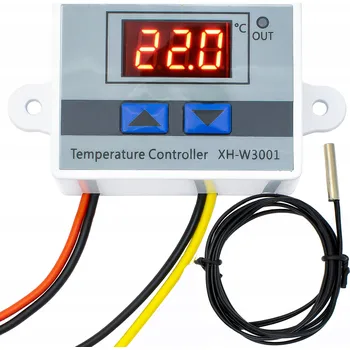 Termostat ELEKTRONICKÝ TERMOSTAT REGULÁTOR TEPLOTY DIGITÁLNÍ OVLADAČ 240W 24V