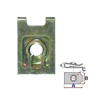 Autodoplněk ROMIX Nástrčná matice pro ochranné kryty - 10 ks RO 16309