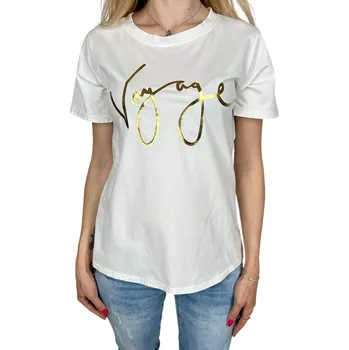 Annge Dámské bílé tričko s krátkým rukávem AMANDA Barva: Bílá