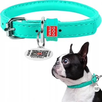 Obojek pro psa Kožený obojek pro psa Waudog vel. XXS