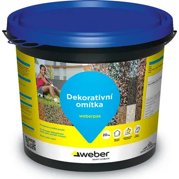 Omítka Weber Omítka dekorativní weberpas marmolit střednězrnný G05 20 kg