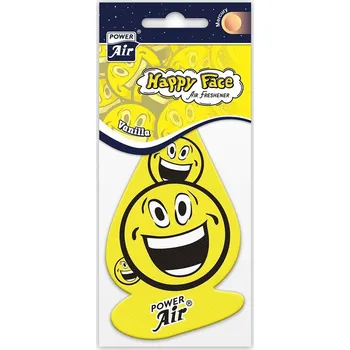 Vůně do auta POWER Air Happy Face Úsměv Vanilla 1 ks KO HF-5a