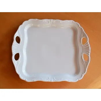 Podnos Aida čtverec 30 cm bílý Český porcelán Dubí