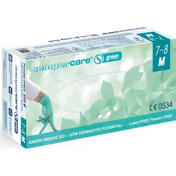 Vyšetřovací rukavice HARPS investment asia pte. ltd Rukavice nitrilové Sempercare GREEN, 200 ks Velikost: vel. M 200 ks